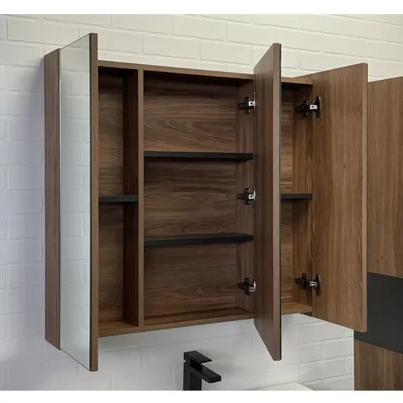 ЗЕРКАЛО-ШКАФ COMFORTY СОЛО-90 ДУБ ТЁМНО-КОРИЧНЕВЫЙ