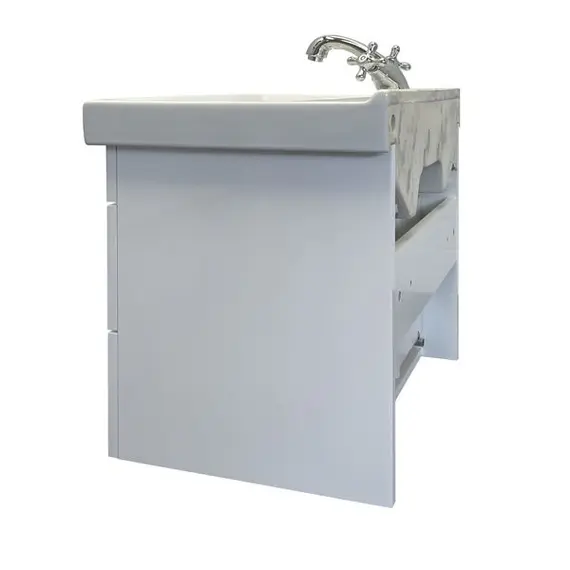 ТУМБА-УМЫВАЛЬНИК COMFORTY НИКОСИЯ 60П БЕЛЫЙ ГЛЯНЕЦ С РАКОВИНОЙ FEST 60