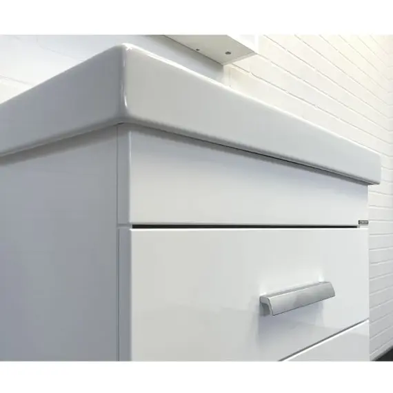 ТУМБА-УМЫВАЛЬНИК COMFORTY НИКОСИЯ 60П БЕЛЫЙ ГЛЯНЕЦ С РАКОВИНОЙ FEST 60