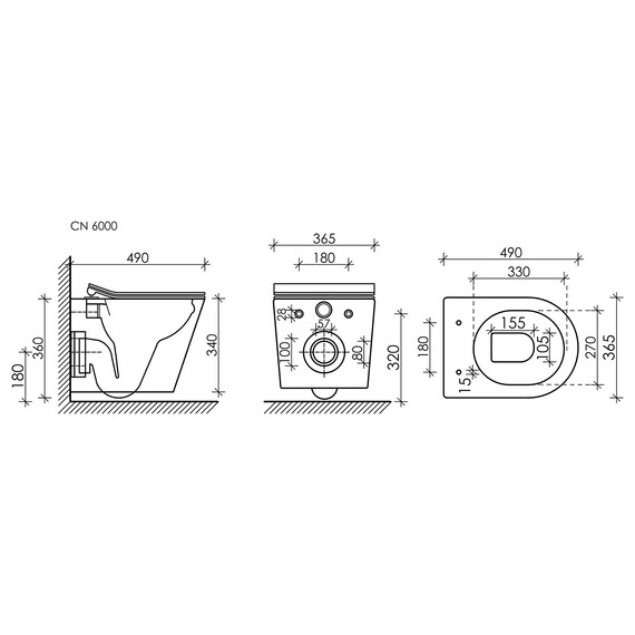 ПОДВЕСНОЙ УНИТАЗ BALEARICA CERAMICA NOVA RIMLESS