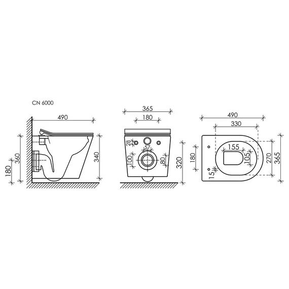 ПОДВЕСНОЙ УНИТАЗ BALEARICA CERAMICA NOVA RIMLESS