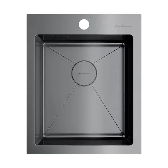 КУХОННАЯ МОЙКА OMOIKIRI AKISAME 41-GM НЕРЖ.СТАЛЬ/ВОРОНЕНАЯ СТАЛЬ