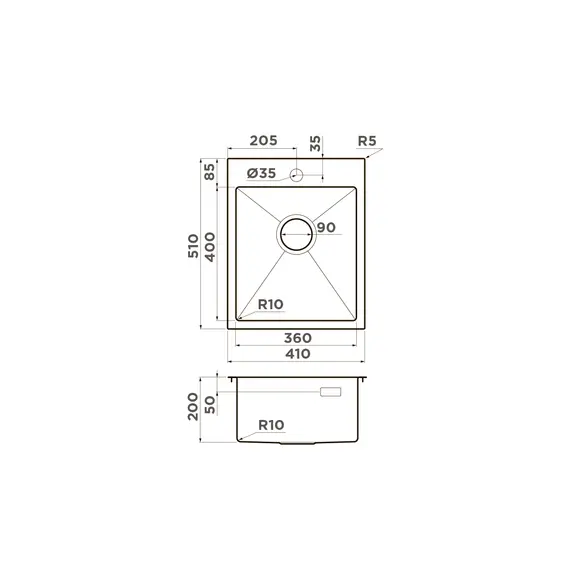 КУХОННАЯ МОЙКА OMOIKIRI AKISAME 41-LG НЕРЖ.СТАЛЬ/СВЕТЛОЕ ЗОЛОТО