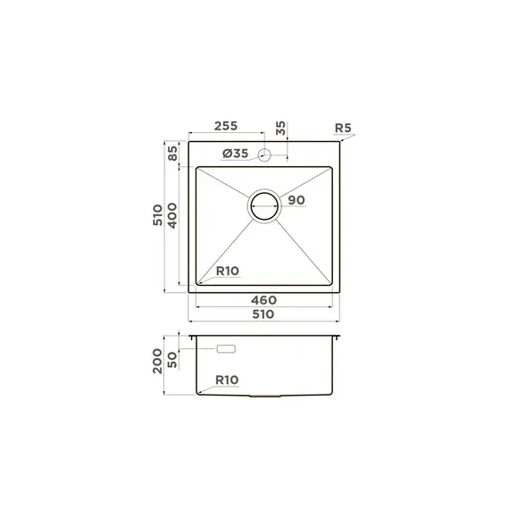 КУХОННАЯ МОЙКА OMOIKIRI AKISAME 51-GB  НЕРЖ.СТАЛЬ/ГРАФИТ