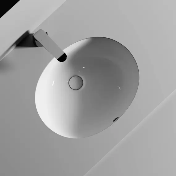 УМЫВАЛЬНИК ОВАЛЬНЫЙ ВСТРАИВАЕМЫЙ ПОД СТОЛЕШНИЦУ CERAMICA NOVA ELEMENT 510X420X195 ММ