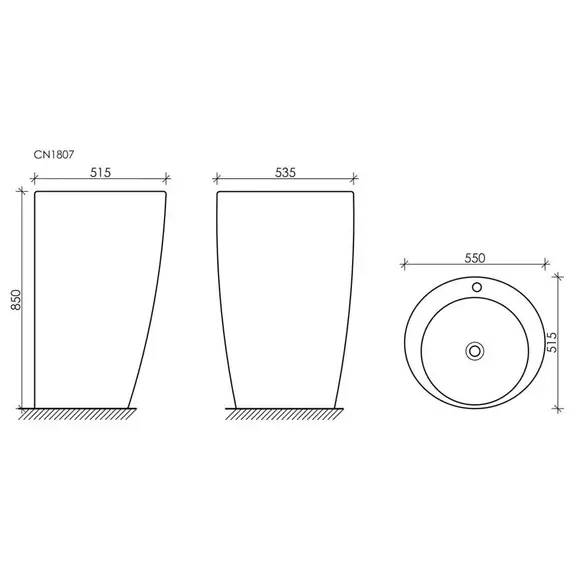 УМЫВАЛЬНИК-МОНОБЛОК CERAMICA NOVA