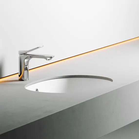 УМЫВАЛЬНИК ОВАЛЬНЫЙ ВСТРАИВАЕМЫЙ ПОД СТОЛЕШНИЦУ CERAMICA NOVA ELEMENT 565X385X210 ММ