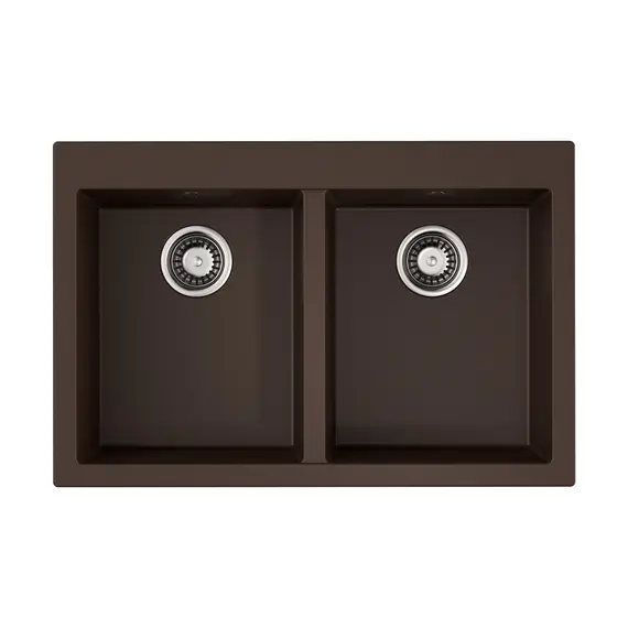 КУХОННАЯ МОЙКА OMOIKIRI BOSEN 80-2-DC TETOGRANIT/ТЕМНЫЙ ШОКОЛАД