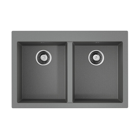 КУХОННАЯ МОЙКА OMOIKIRI BOSEN 80-2-GR TETOGRANIT/LENINGRAD GREY