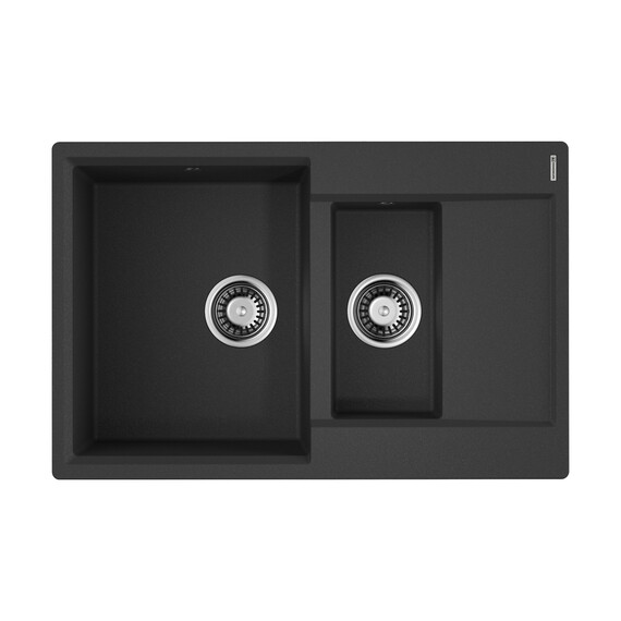 КУХОННАЯ МОЙКА OMOIKIRI DAISEN 78-2-BL ARTGRANIT/ЧЕРНЫЙ