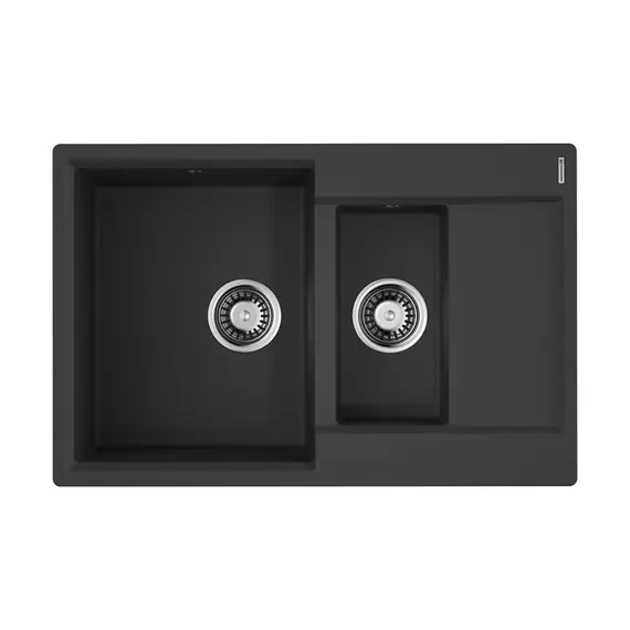 КУХОННАЯ МОЙКА OMOIKIRI DAISEN 78-2-BL ARTGRANIT/ЧЕРНЫЙ
