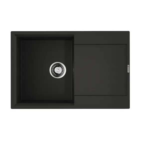 КУХОННАЯ МОЙКА OMOIKIRI DAISEN 78T-BL TETOGRANIT/ЧЕРНЫЙ