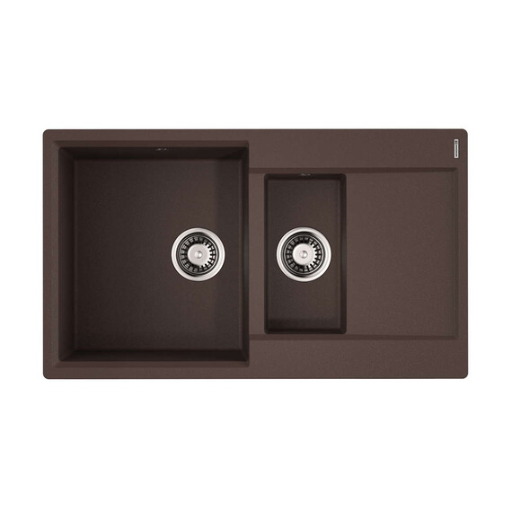 КУХОННАЯ МОЙКА OMOIKIRI DAISEN 86-2-DC ARTGRANIT/ТЕМНЫЙ ШОКОЛАД