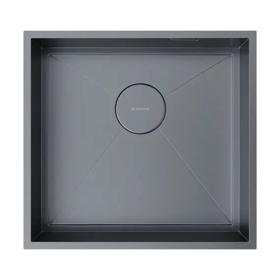 КУХОННАЯ МОЙКА OMOIKIRI KASEN 48-26 INT GM НЕРЖ.СТАЛЬ/ВОРОНЕННАЯ СТАЛЬ