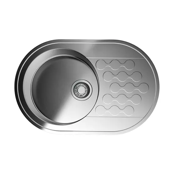 КУХОННАЯ МОЙКА OMOIKIRI KASUMIGAURA 77-IN НЕРЖ.СТАЛЬ/НЕРЖАВЕЮЩАЯ СТАЛЬ