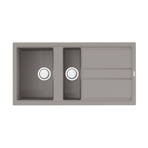 КУХОННАЯ МОЙКА OMOIKIRI KITAGAWA 100-2-GR ARTCERAMIC/LENINGRAD GREY
