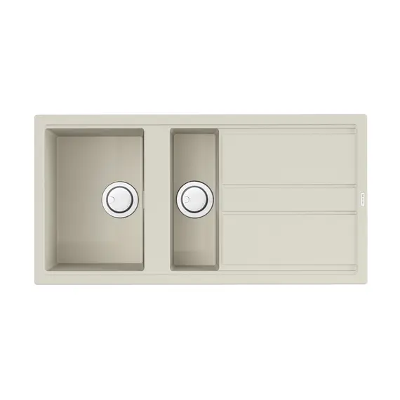 КУХОННАЯ МОЙКА OMOIKIRI KITAGAWA 100-2-WH ARTCERAMIC/БЕЛЫЙ