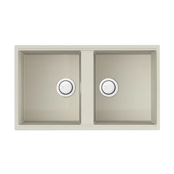 КУХОННАЯ МОЙКА OMOIKIRI KITAGAWA 83-2-U-WH ARTCERAMIC/БЕЛЫЙ