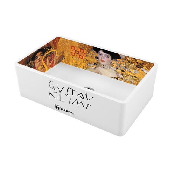КУХОННАЯ МОЙКА OMOIKIRI MIKURA 76-KLIMT NATCERAMIC/WHITE