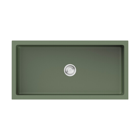 КУХОННАЯ МОЙКА OMOIKIRI MIKURA 91-OL NATCERAMIC/OLIVE