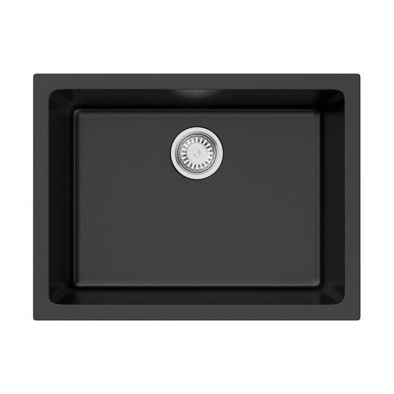 КУХОННАЯ МОЙКА OMOIKIRI OKINOSHIMA 61-U/I-BL NATCERAMIC/ЧЕРНЫЙ