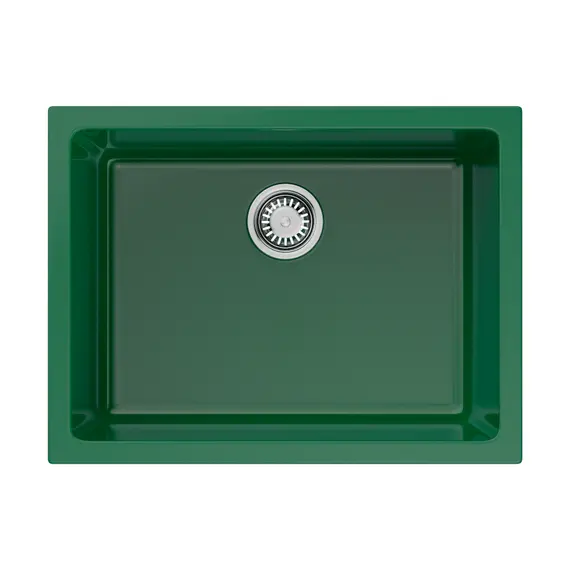 КУХОННАЯ МОЙКА OMOIKIRI OKINOSHIMA 61-U/I-RG GLOSSY NATCERAMIC/ROYAL GREEN