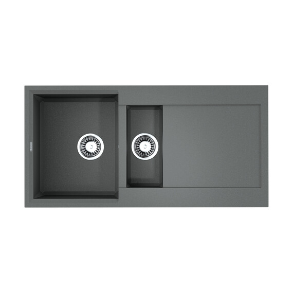 КУХОННАЯ МОЙКА OMOIKIRI SAKAIME 100-2-GR TETOGRANIT/LENINGRAD GREY