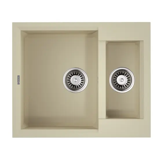 КУХОННАЯ МОЙКА OMOIKIRI SAKAIME 60-2-BE TETOGRANIT/ВАНИЛЬ