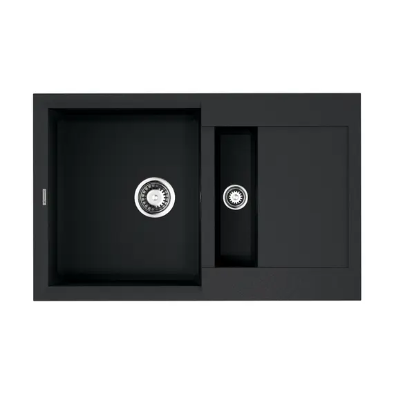 КУХОННАЯ МОЙКА OMOIKIRI SAKAIME 78-2-BL TETOGRANIT/ЧЕРНЫЙ