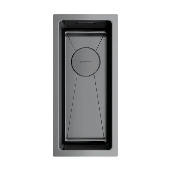 КУХОННАЯ МОЙКА OMOIKIRI TAKI 20-U/IF-GM НЕРЖ.СТАЛЬ/ВОРОНЕНАЯ СТАЛЬ