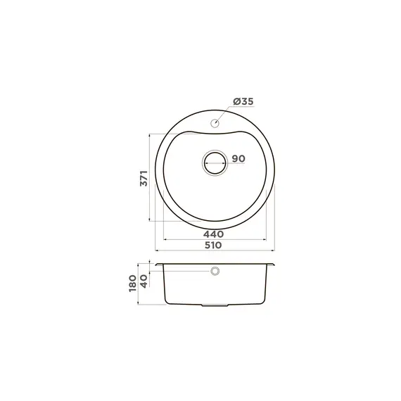 КУХОННАЯ МОЙКА OMOIKIRI SAROMA 51-IN НЕРЖ.СТАЛЬ/НЕРЖАВЕЮЩАЯ СТАЛЬ