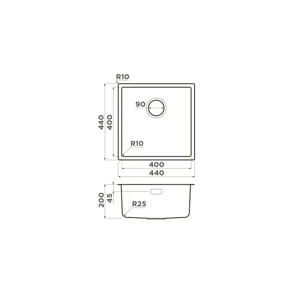 КУХОННАЯ МОЙКА OMOIKIRI TADZAVA 44-U/I-ULTRA-IN НЕРЖ.СТАЛЬ/НЕРЖАВЕЮЩАЯ СТАЛЬ
