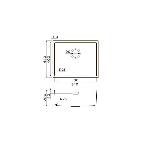 КУХОННАЯ МОЙКА OMOIKIRI TADZAVA 54-U/I-IN НЕРЖ.СТАЛЬ/НЕРЖАВЕЮЩАЯ СТАЛЬ