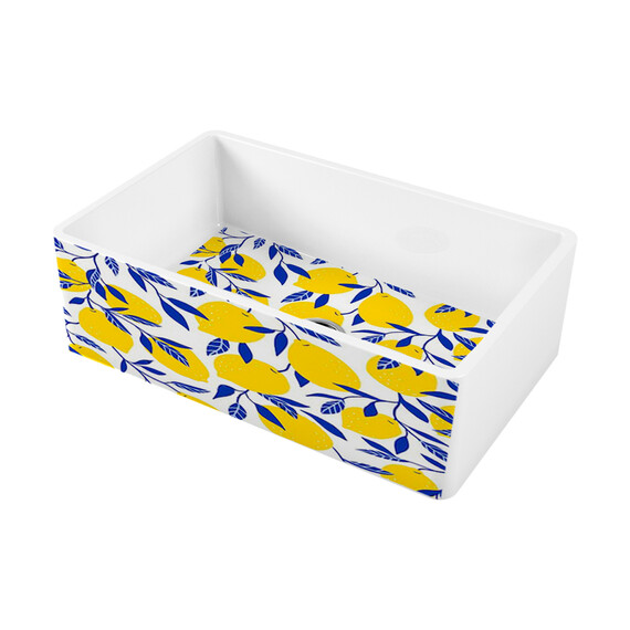 КУХОННАЯ МОЙКА OMOIKIRI MIKURA 76-LEMON NATCERAMIC/WHITE