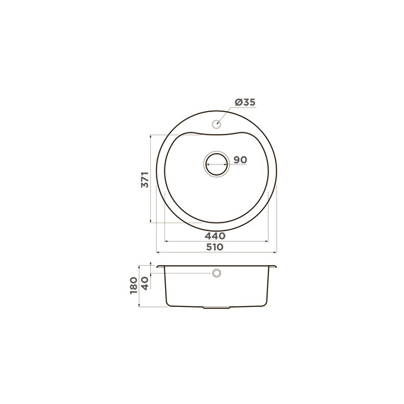 КУХОННАЯ МОЙКА OMOIKIRI SAROMA 51-IN НЕРЖ.СТАЛЬ/НЕРЖАВЕЮЩАЯ СТАЛЬ