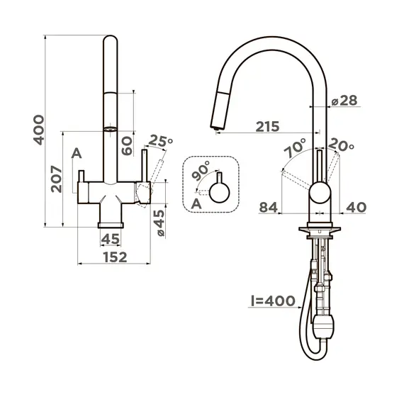 СМЕСИЕЛЬ ДЛЯ МОЙКИ OMOIKIRI AKITA-S-GB