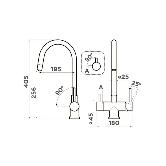 СМЕСИЕЛЬ ДЛЯ МОЙКИ OMOIKIRI AKITA