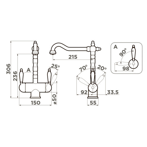 СМЕСИЕЛЬ ДЛЯ МОЙКИ OMOIKIRI AMAGASAKI-SI