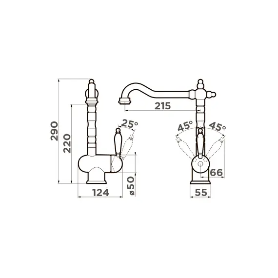 СМЕСИЕЛЬ ДЛЯ МОЙКИ OMOIKIRI KYOTO-AB