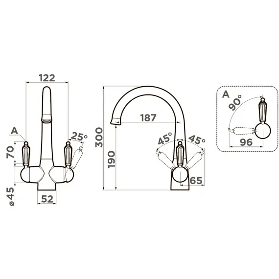 СМЕСИЕЛЬ ДЛЯ МОЙКИ OMOIKIRI OKINAWA-2-SI