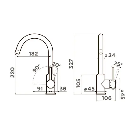 СМЕСИЕЛЬ ДЛЯ МОЙКИ OMOIKIRI SHINAGAWA-BN