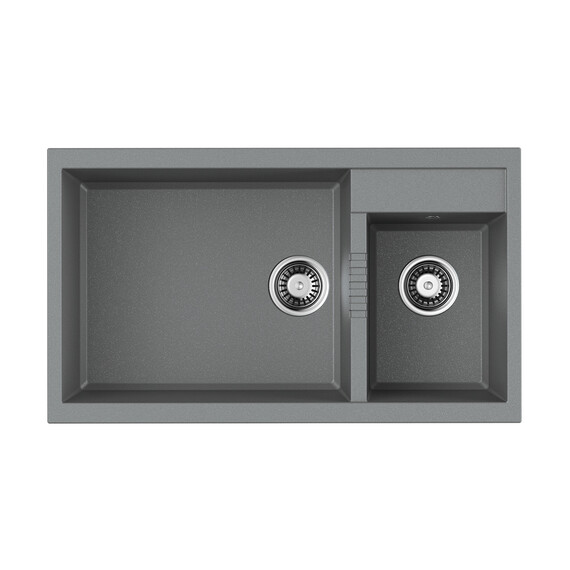 КУХОННАЯ МОЙКА OMOIKIRI TEDORI 86-2-LB-GR TETOGRANIT/LENINGRAD GREY