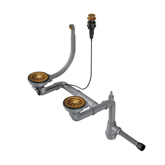 СИФОН ДЛЯ КУХОННОЙ МОЙКИ OMOIKIRI WK-1.5-CL-R-A-AB022