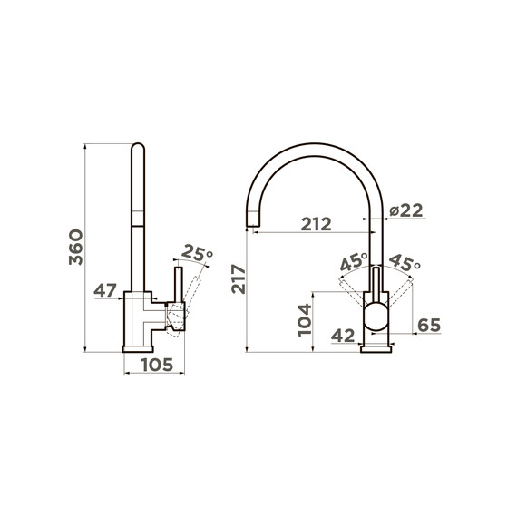 СМЕСИЕЛЬ ДЛЯ МОЙКИ OMOIKIRI WAKAYAMA-C