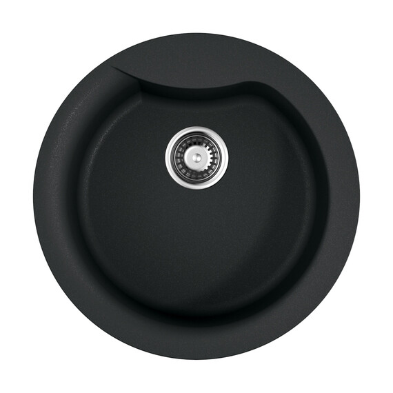 КУХОННАЯ МОЙКА OMOIKIRI YASUGATA 48R-BL TETOGRANIT/ЧЕРНЫЙ
