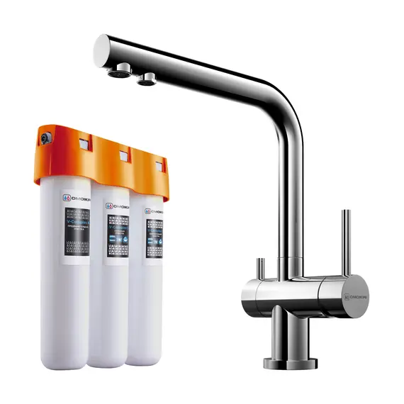 КОМПЛЕКТ СМЕСИТЕЛЬ+ФИЛЬТР NAGANO-C + PURE DROP LITE