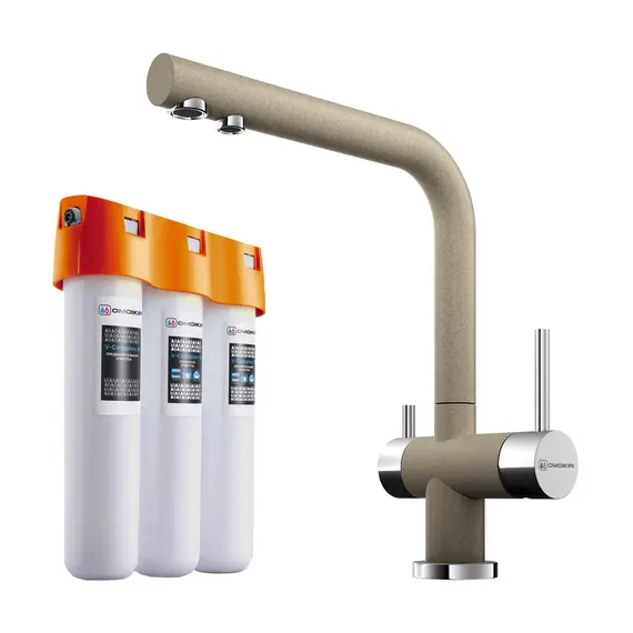 КОМПЛЕКТ СМЕСИТЕЛЬ+ФИЛЬТР NAGANO-CA + PURE DROP LITE