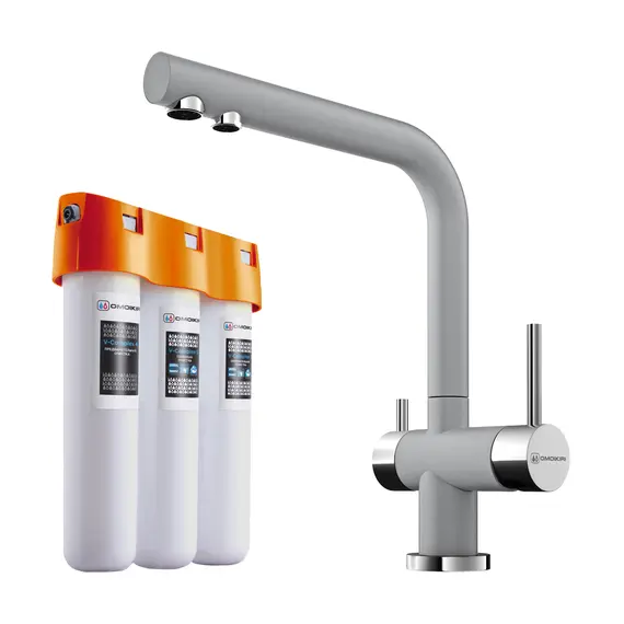 КОМПЛЕКТ СМЕСИТЕЛЬ+ФИЛЬТР NAGANO-GR + PURE DROP LITE