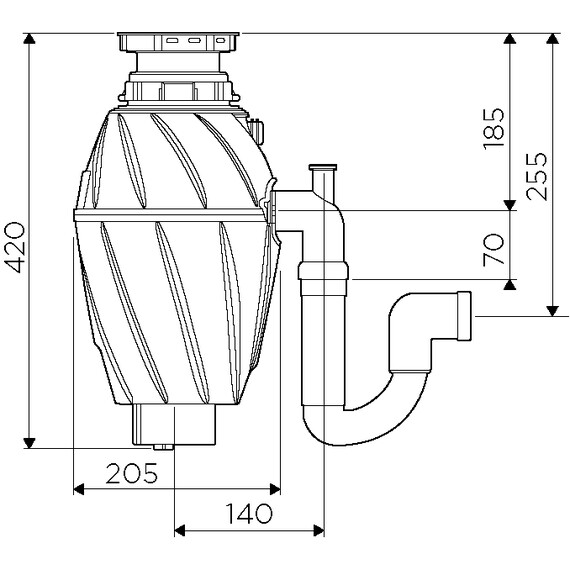 ИЗМЕЛЬЧИТЕЛЬ ПИЩЕВЫХ ОТХОДОВ OMOIKIRI NAGARE 1000