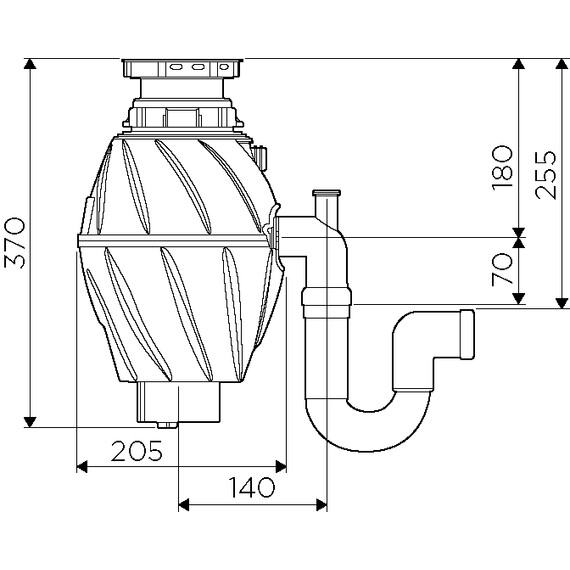 ИЗМЕЛЬЧИТЕЛЬ ПИЩЕВЫХ ОТХОДОВ OMOIKIRI NAGARE 500